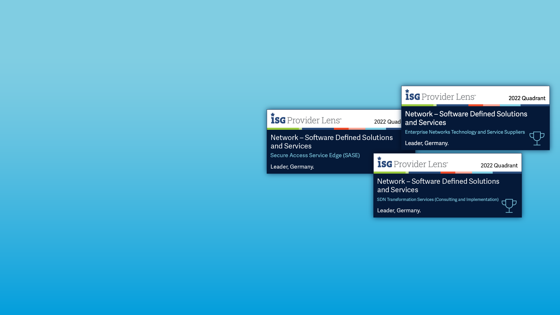Badge for ISG Provider Lens™ Software Defined Solutions and Services Leader