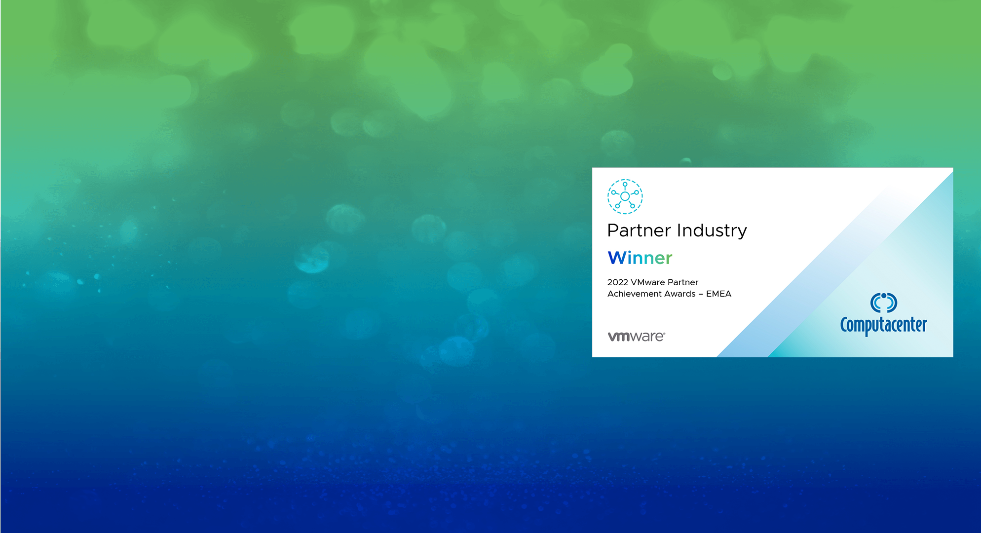 Badge for Winner of VMware 2022 EMEA Partner Industry Award